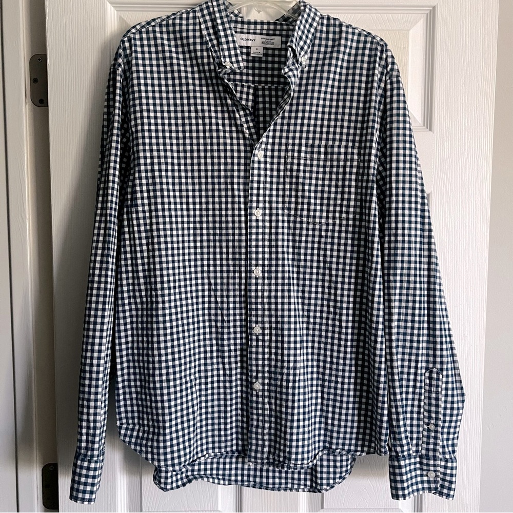 Men’s Old Navy Button-Down Shirt, Slim Fit, Size XL